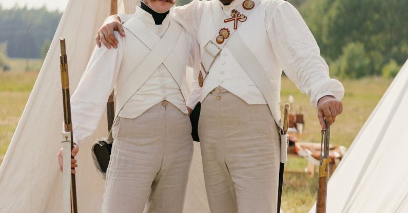 Historical Events - Men in Old Military Uniform