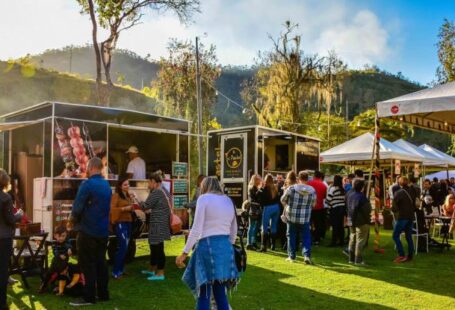 Food Carts - Group of People Standing on Green Grass Field